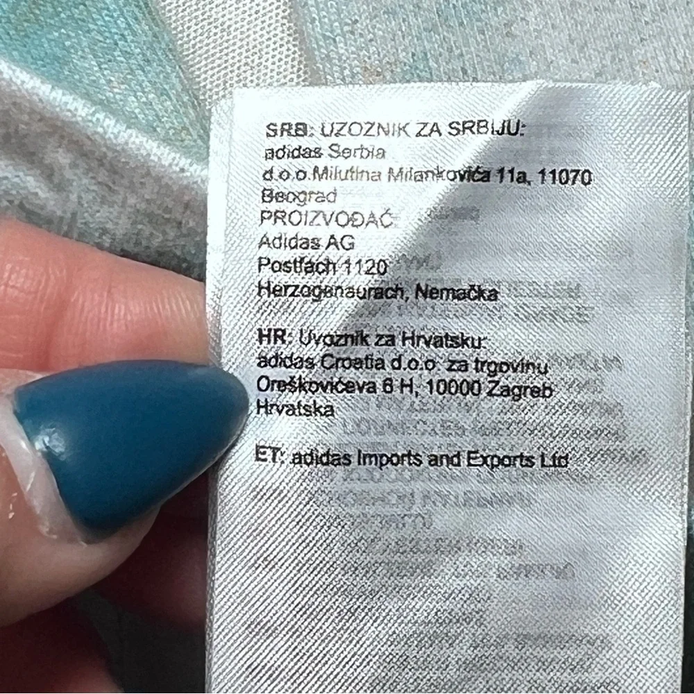 Adidas Men's Tie-Dye‎ Hoodie in Blue and Orange Small